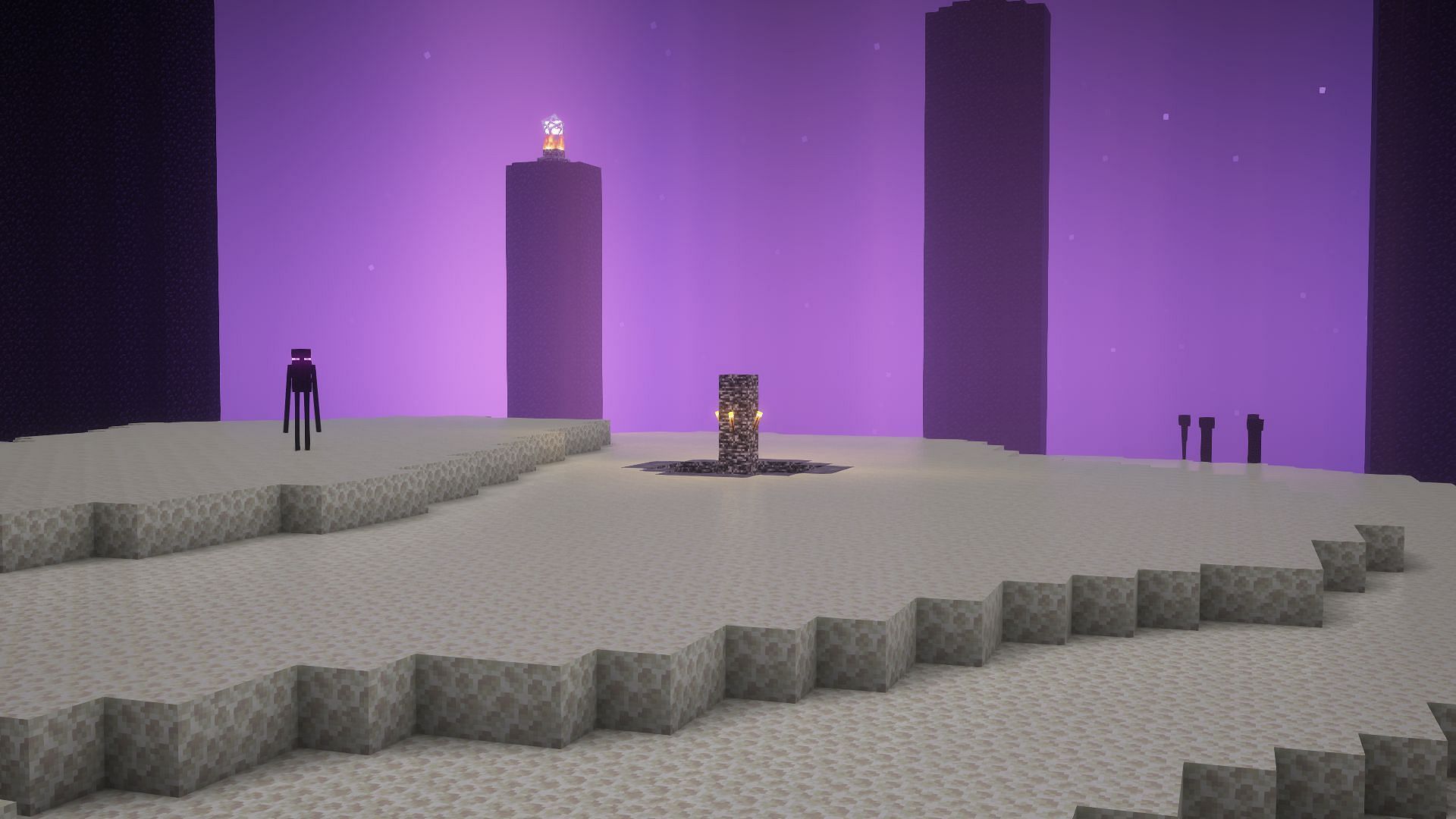 The farther away the player is, the higher the chance of perching (Image via Mojang)