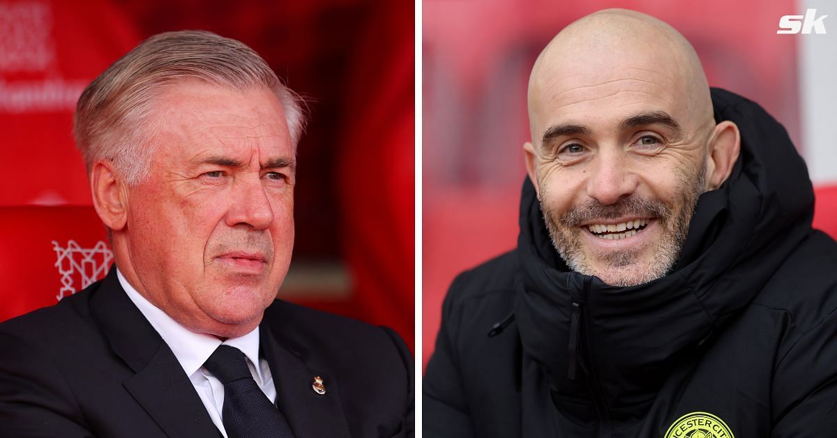 Real Madrid boss Carlo Ancelotti (left) and Chelsea manager Enzo Maresca