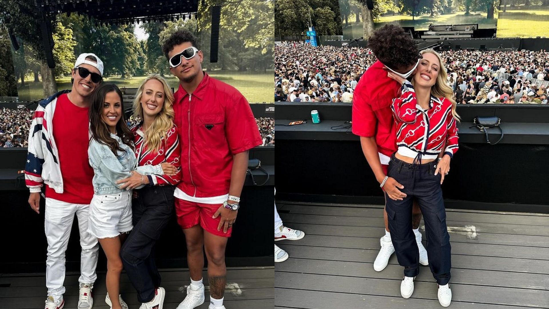 Patrick and Brittany Mahomes attend Morgan Wallen&#039;s concert in London [Image credit: @brittanylynne]