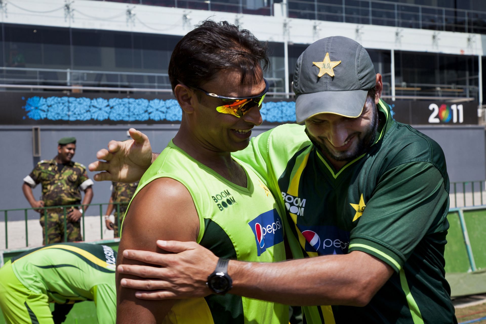 Sri Lanka - Kandy - Shahid Afridi and Shoaib Ahktar - Source: Getty