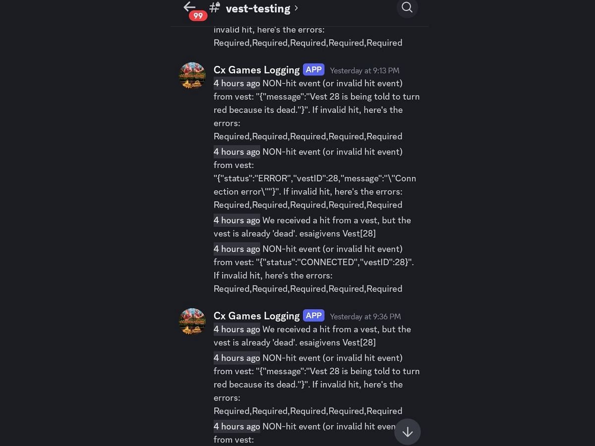 Ice Poseidon shares Discord logs of the data involving the vests (Image via X/Ice Poseidon)