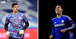 "You can kick them and they’ll stand up" - Thibaut Courtois compares Real Madrid star to former teammate Eden Hazard