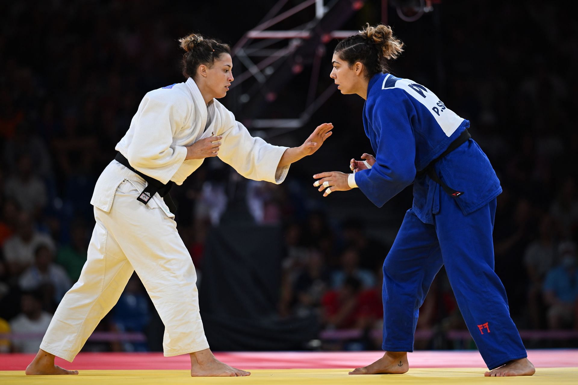 Alice Bellandi [L] in action at the Paris Olympics [Image Source: Getty]