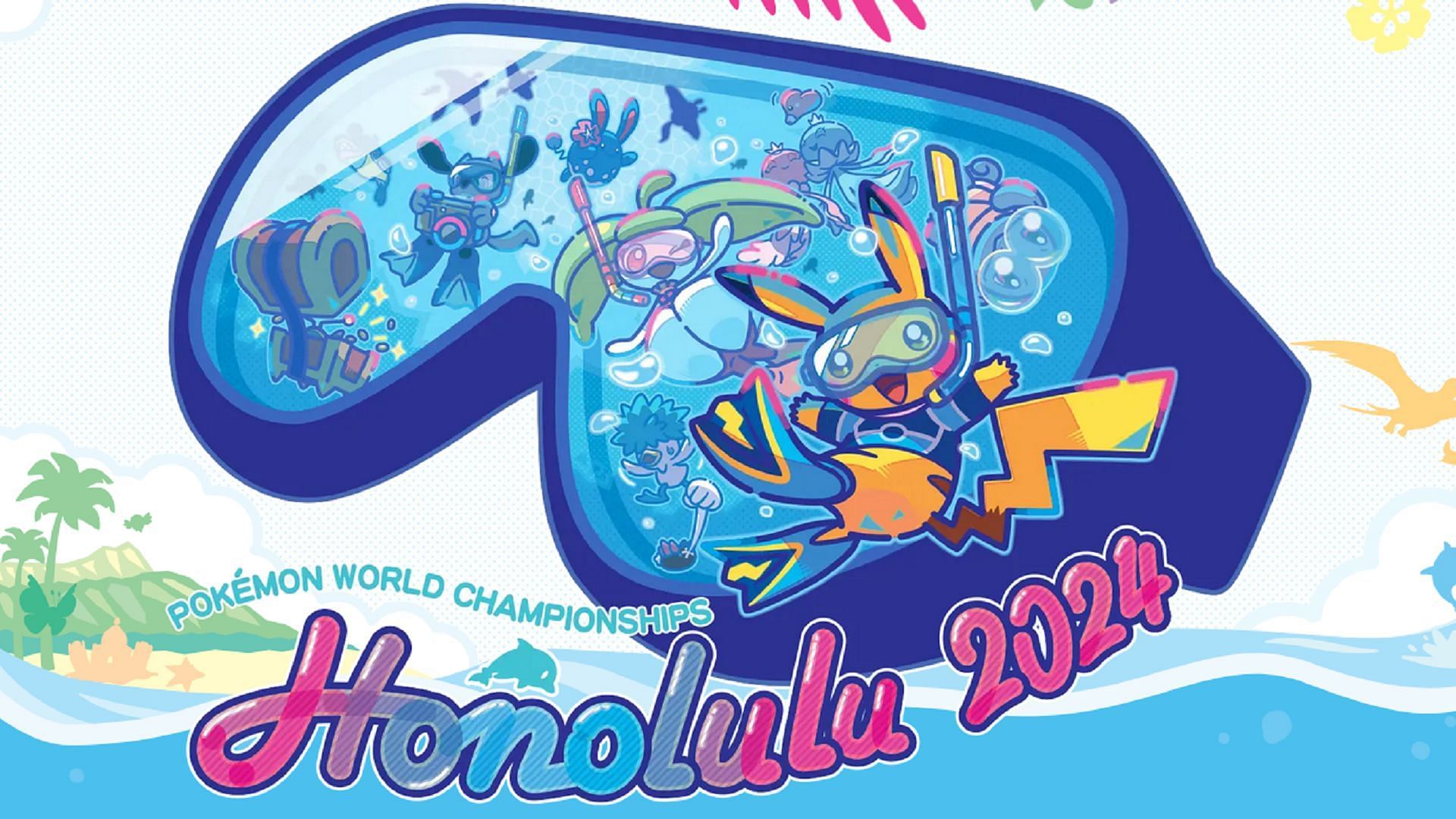 2024 World Championships Pikachu as seen in the logo for the event (Image via The Pokemon Company)