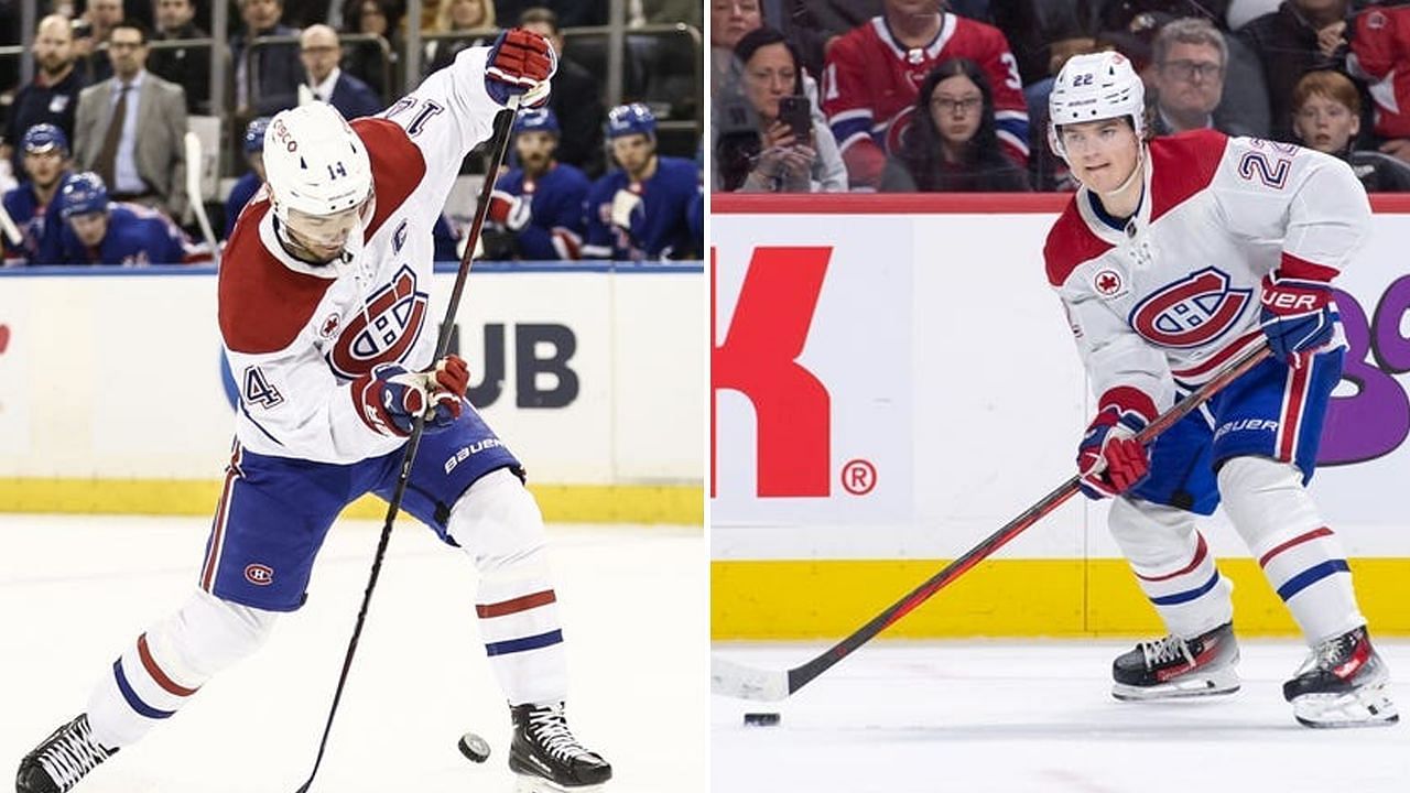 Candiens players Nick Suzuki and Cole Caufield hit the links in Montreal (Image credits: Imagn)