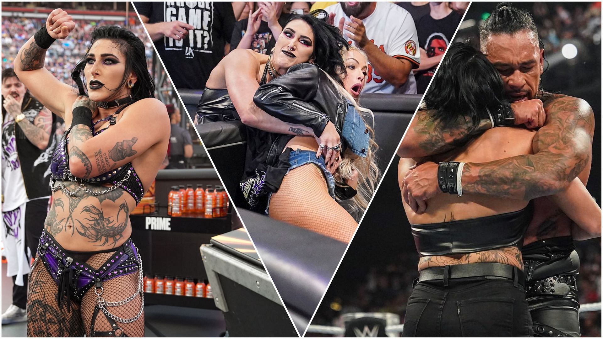 Rhea Ripley at WWE SummerSlam and the post-SummerSlam RAW