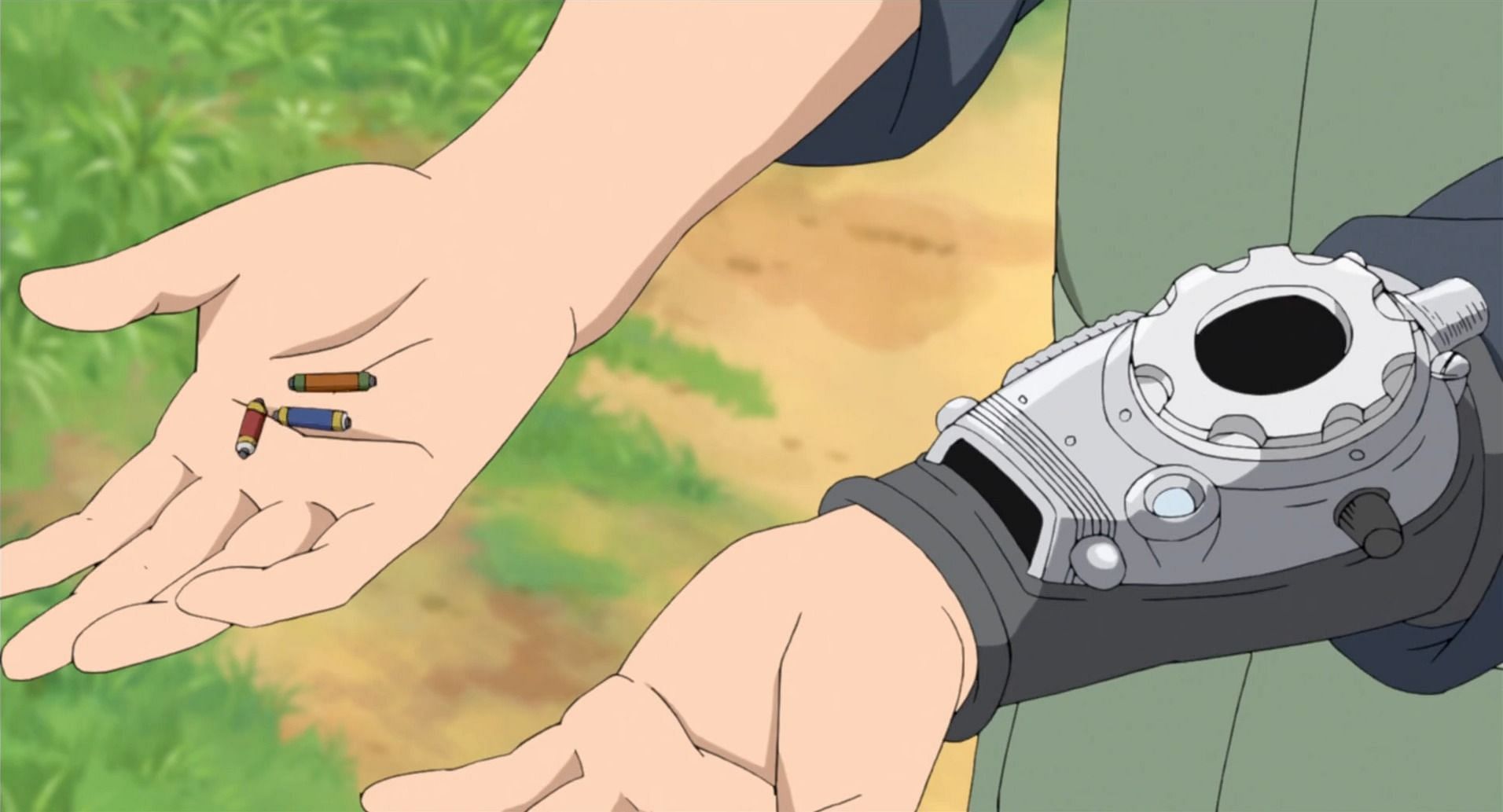 Shinobi Gauntlet as seen in the anime (Image via Studio Pierrot)