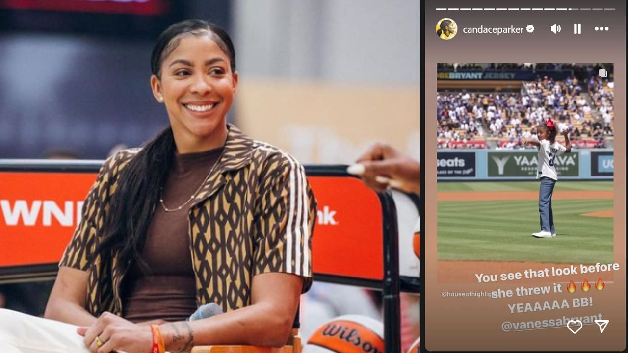 Candace Parker reacts to Kobe Bryant