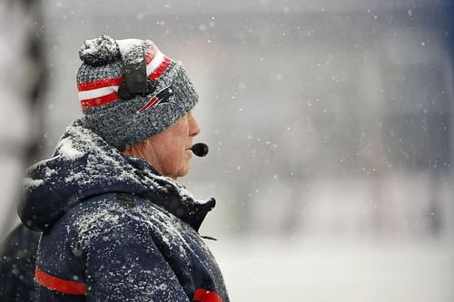 Bill Belichick during New York Jets vs. New England Patriots - Source: Getty