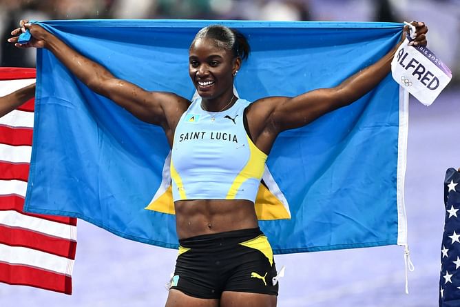 WATCH: Wild celebrations in Saint Lucia as Julien Alfred bags country's first ever medal after 100m gold in Paris Olympics