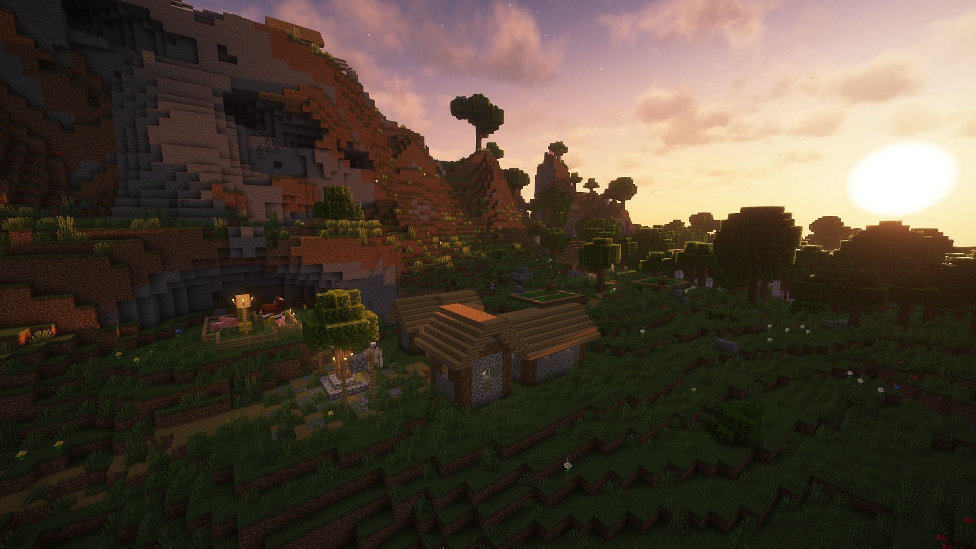 Seeing villages naturally expand and defend themselves would be amazing (Image via Mojang)