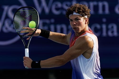 Ben Shelton  in action at the Cincinnati Open (Source: Getty)