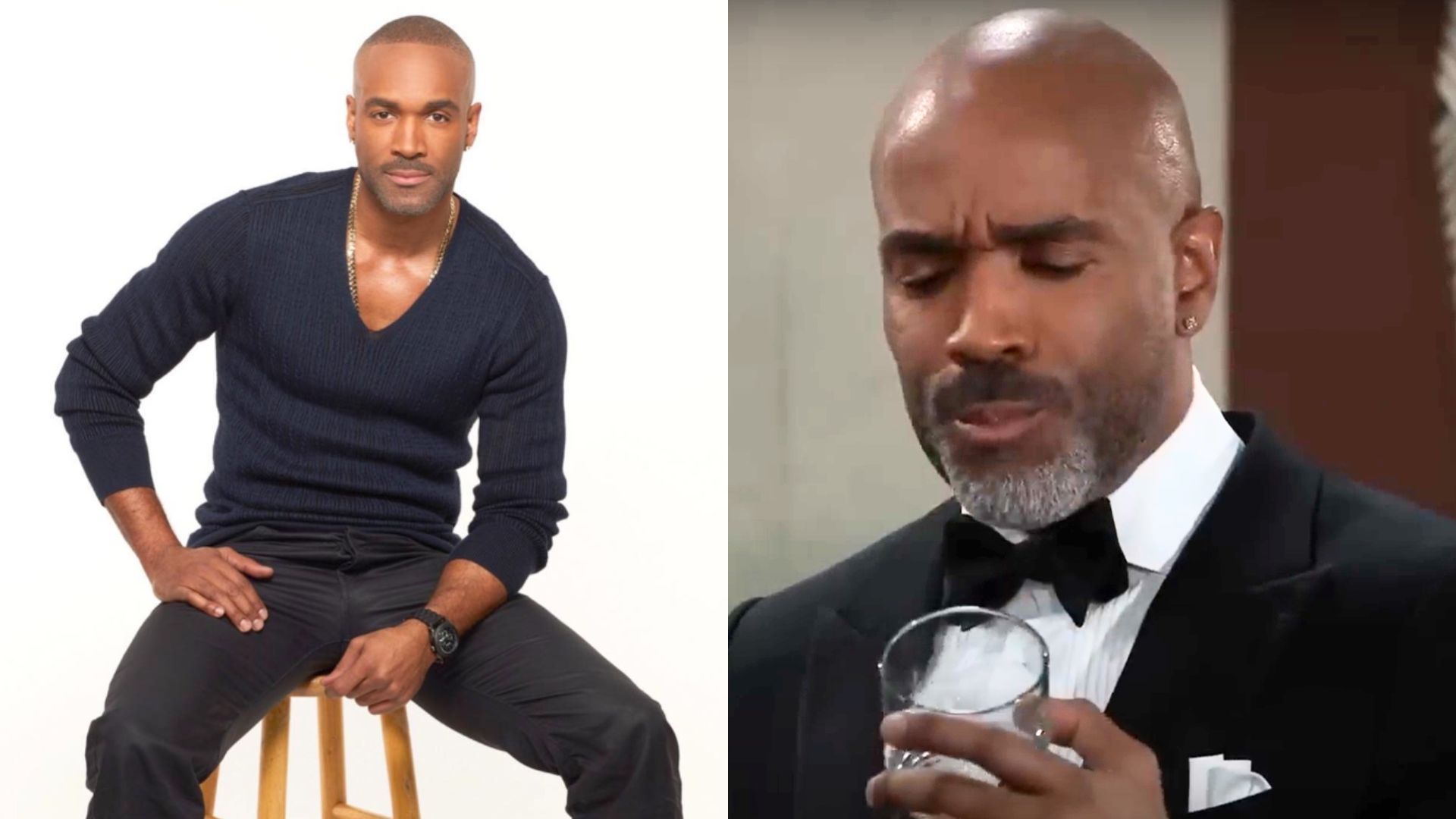 Donnell&#039;s Curtis arrived in Port Charles in 2015 (Image via Instagram/@donnellturner and YouTube/@General Hospital)