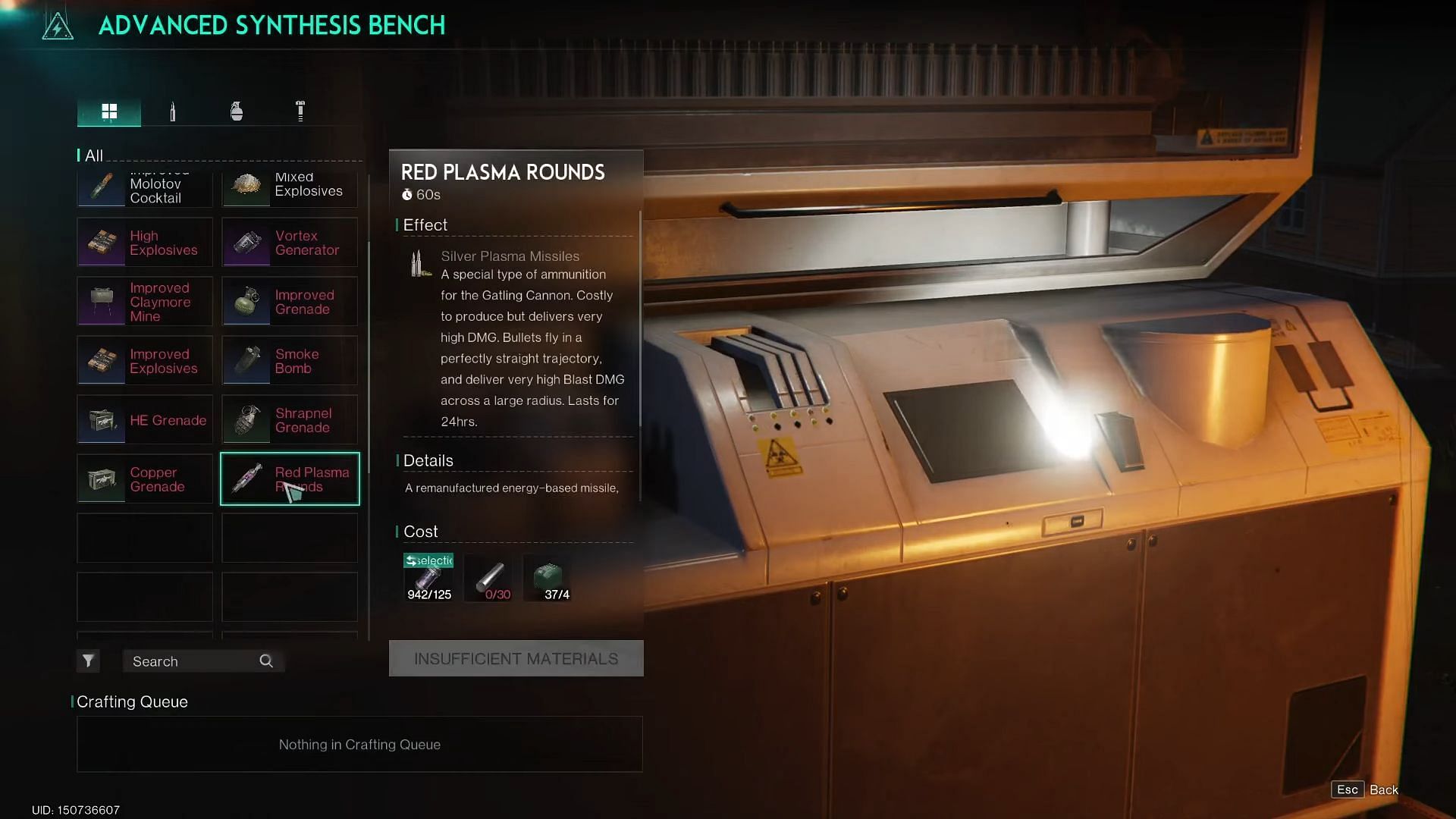 Material needed to craft the rounds (Image via Starry Studio)