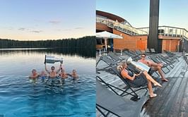 Panthers' Eetu Luostarinen relaxes by a Finnish lake with family on his special day with Stanley Cup