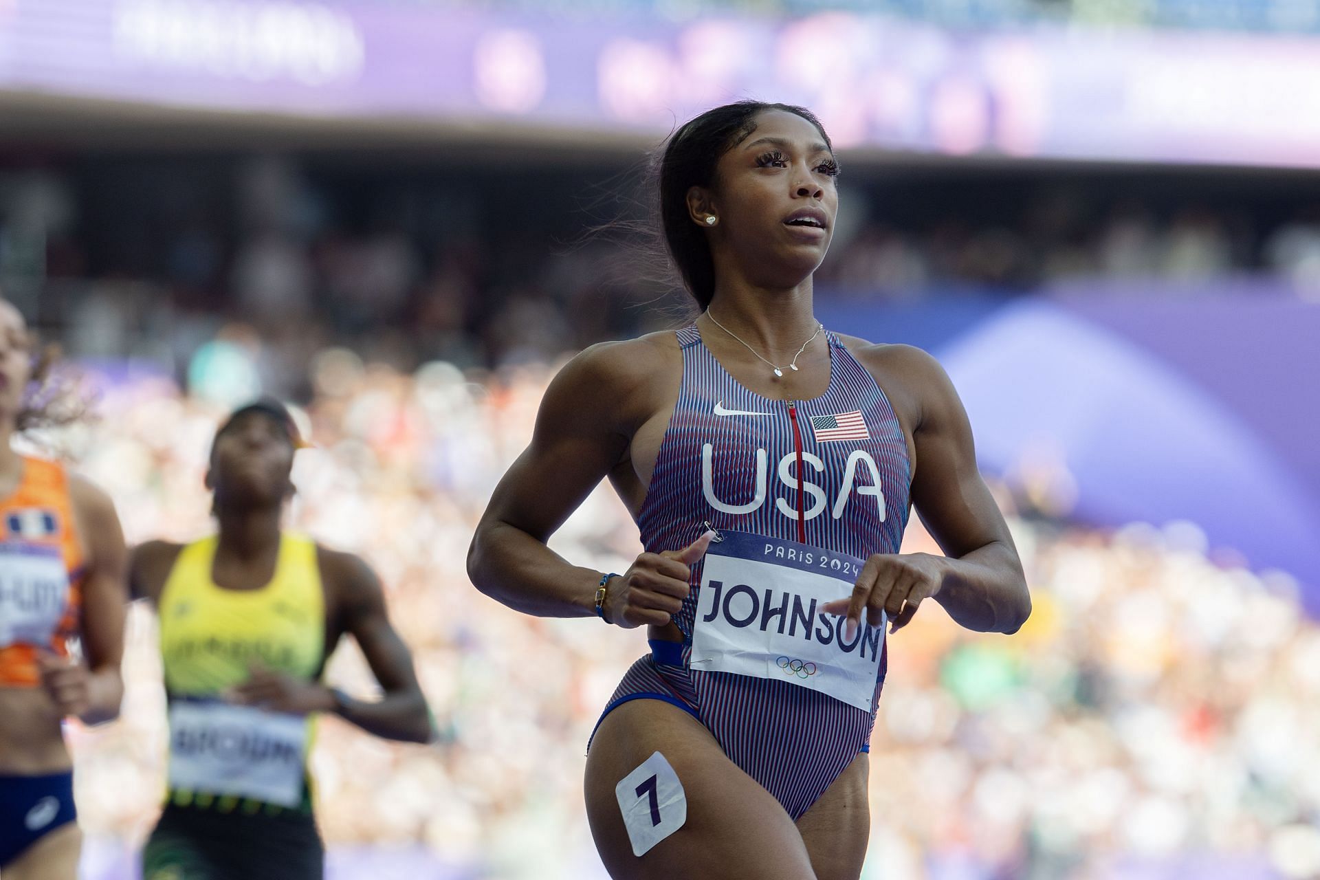 Alaysha Johnson is one of the athletes to watch out for on Day 15 of Paris Olympics 2024. (Image via Getty Images)