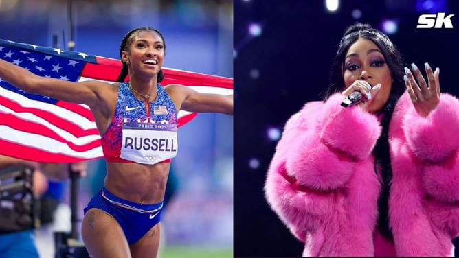"No I’m not lucky, I’m blessed" - Masai Russell celebrates Paris Olympics 100m hurdles win with Nicki Minaj's hit record