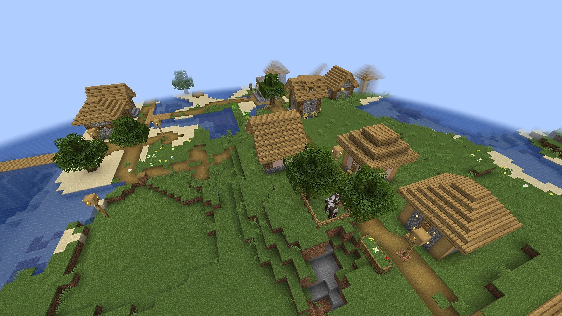 Java users tend to run lower render distances due to differences in optimization (Image via Mojang)