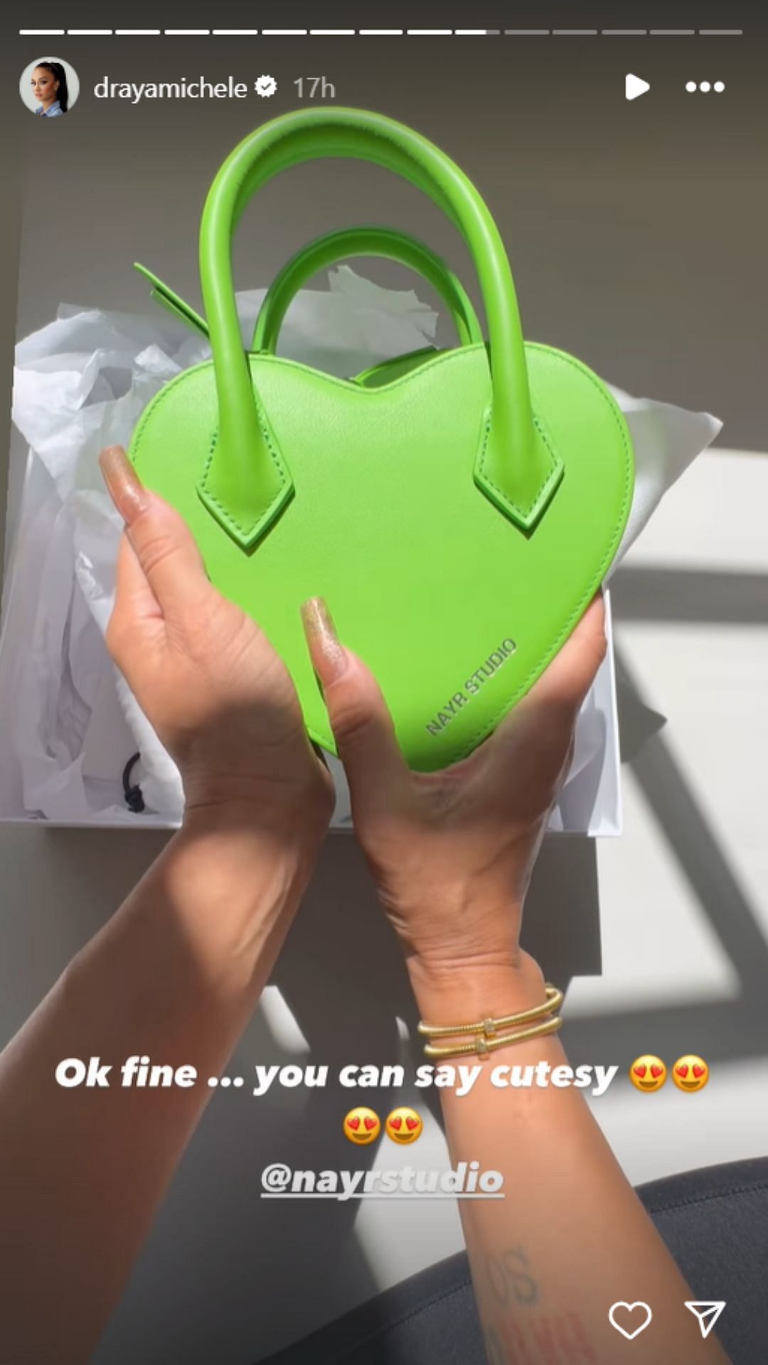 Jalen Green's baby mama shows off the latest addition to her bag collection