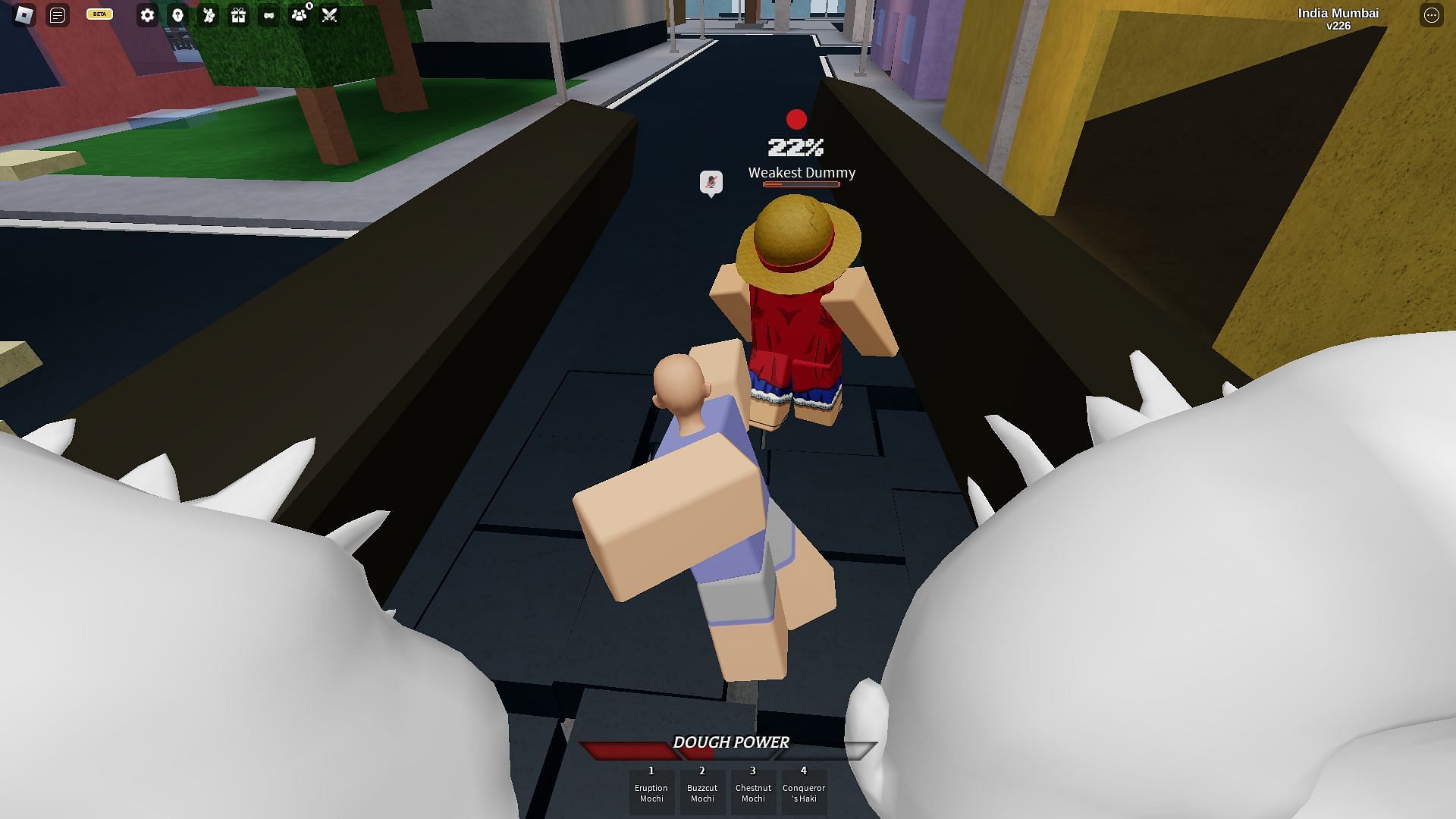 Dough Power gameplay screenshot (Image via Roblox)