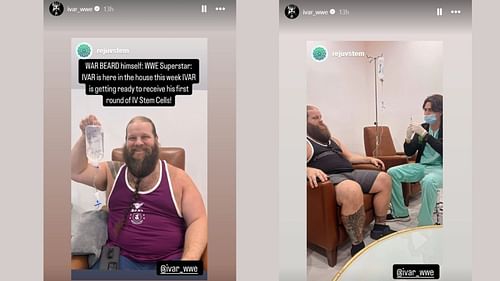 Ivar goes through stem cell treatment (Image Credits: Ivar's Instagram story)