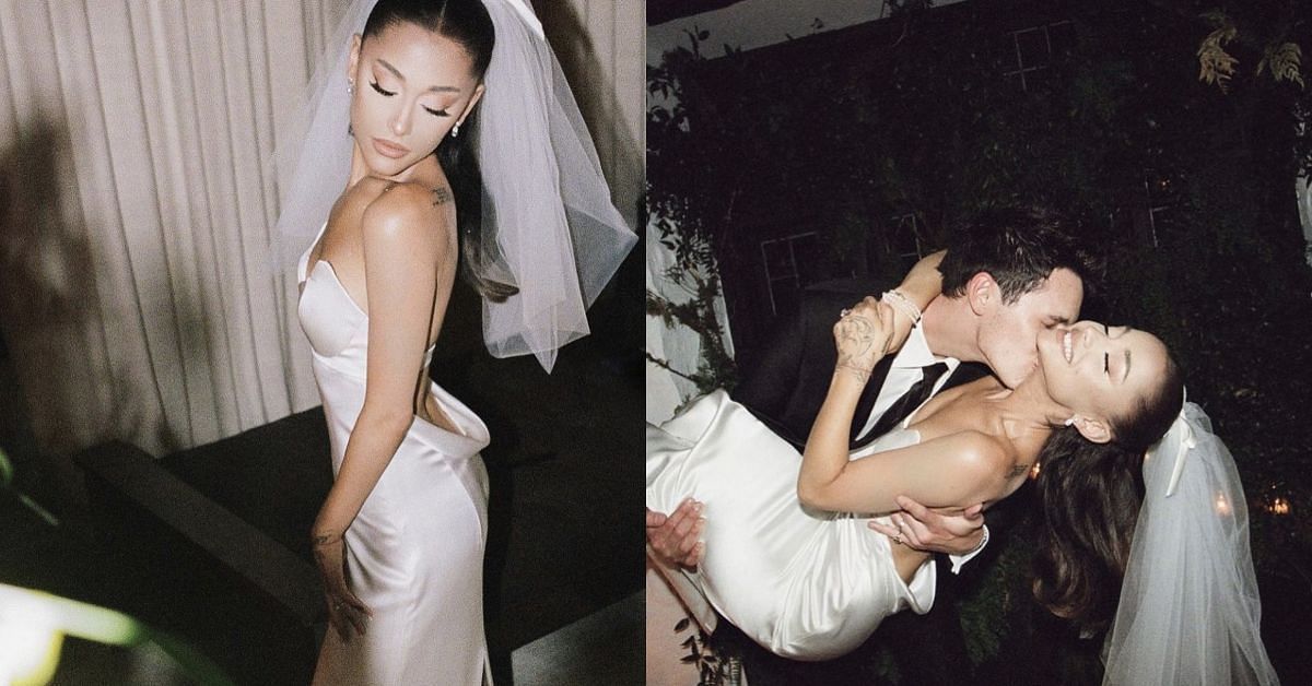 Pictures from the 2021 Ariana Grande-Dalton Gomez wedding (Images via Instagram/@ariana.grande_dalton_gomez)