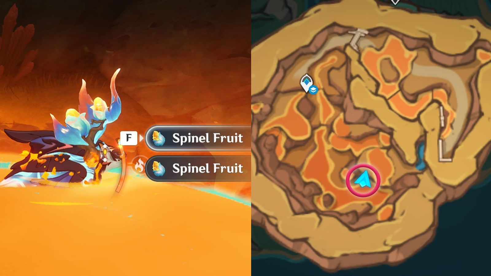 Genshin Impact Spinel Fruit locations and farming routes