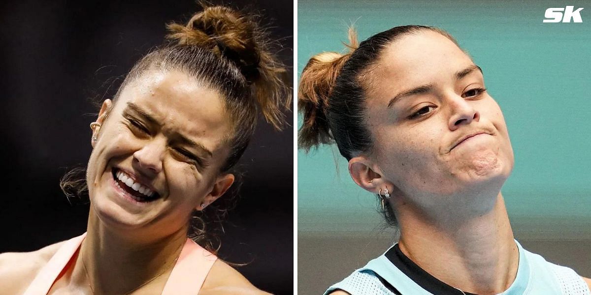 Maria Sakkari left the court in tears after retiring with injury from her first-round match at the 2024 US Open (Source: Getty)