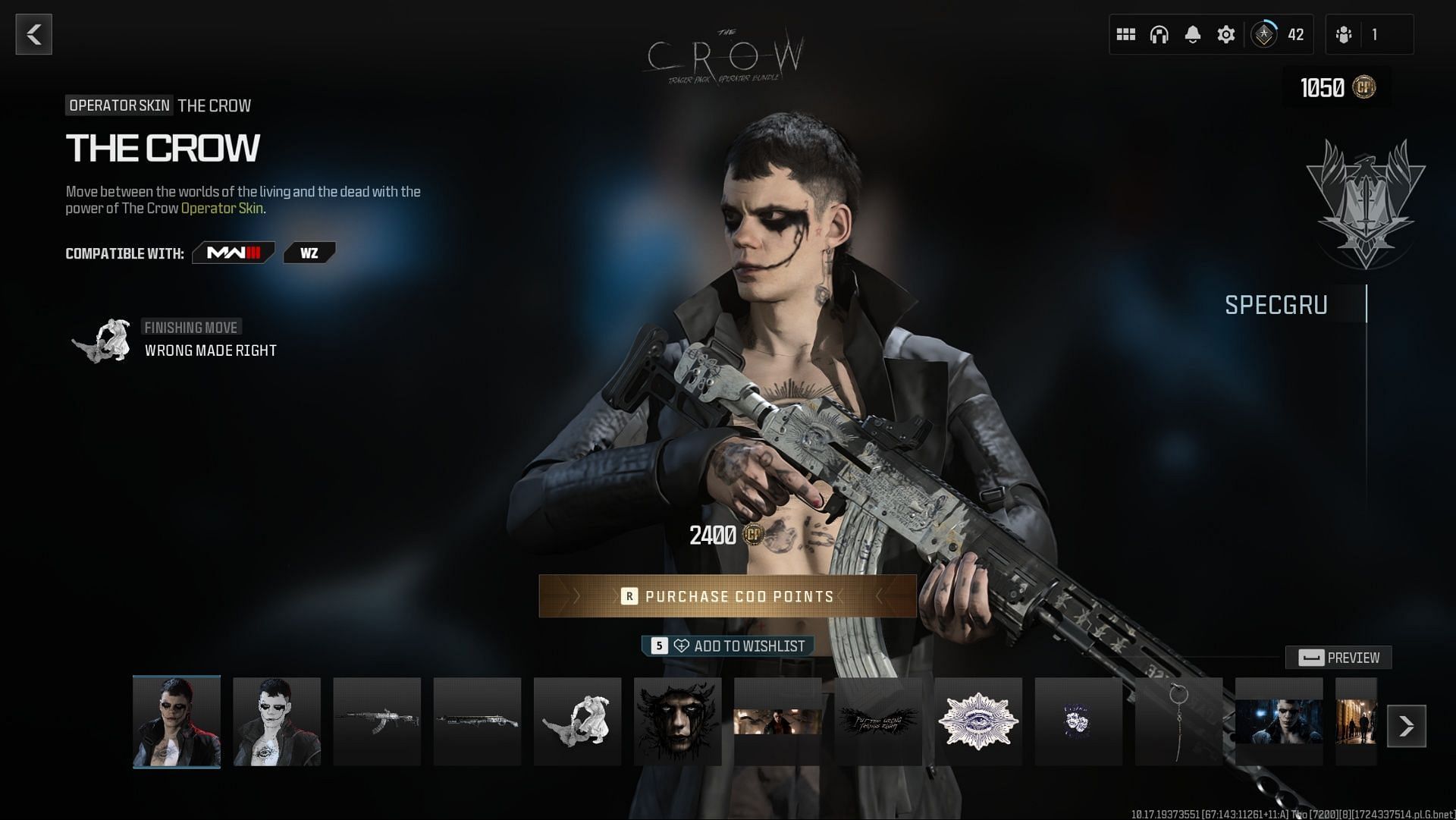 The Crow Operator (Image via Activision)