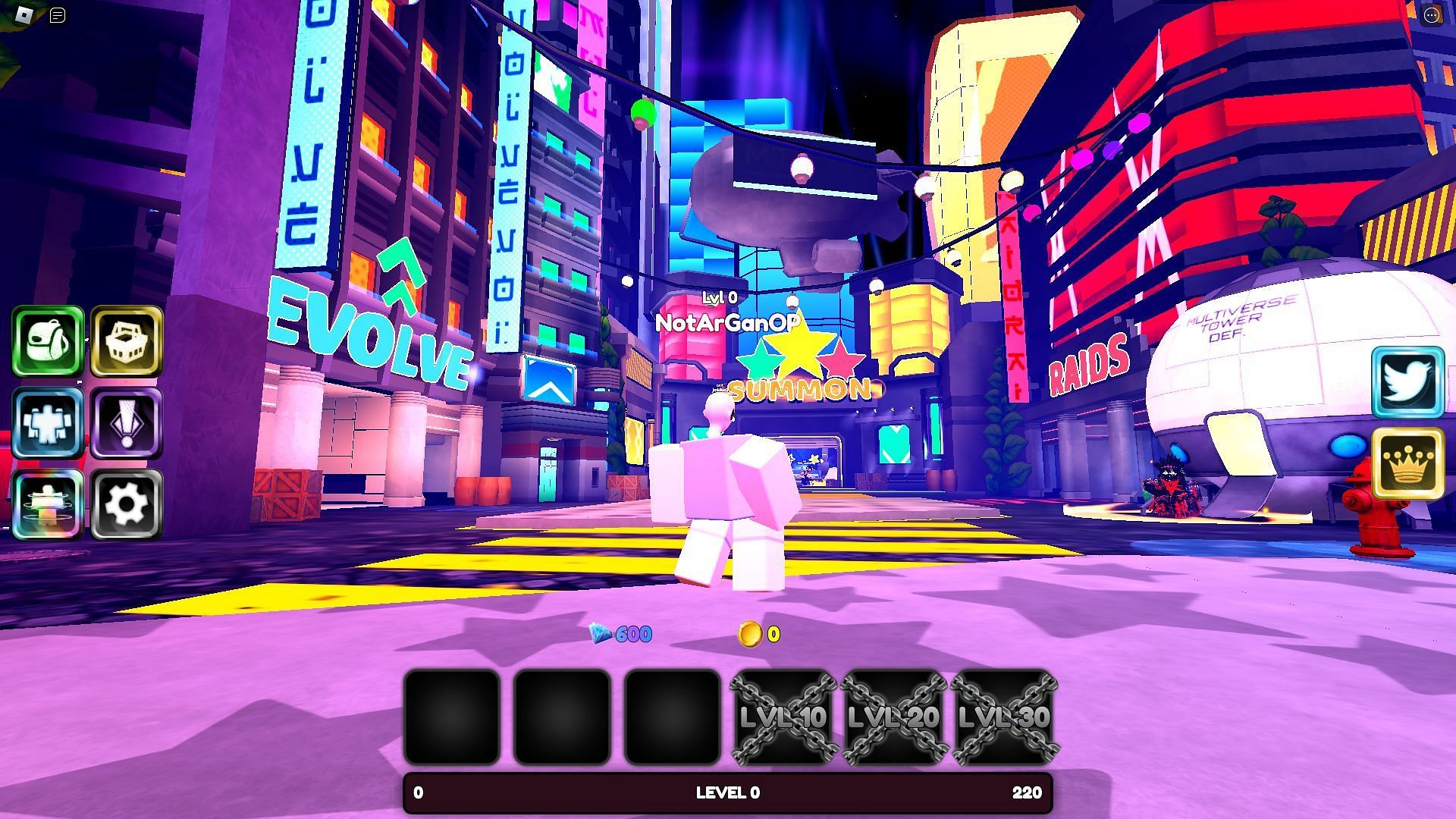 Gameplay screenshot from Multiverse Tower Defense (Image via Roblox)