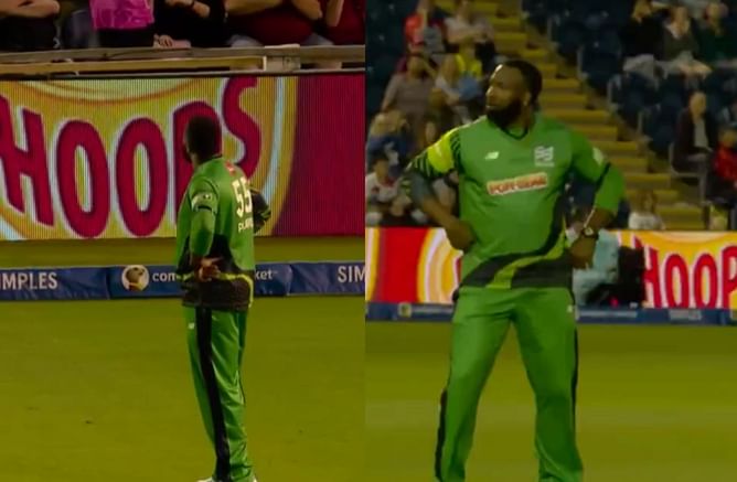 [Watch] Kieron Pollard gives the crowd a sarcastic stare after completing catch during 2024 Hundred clash