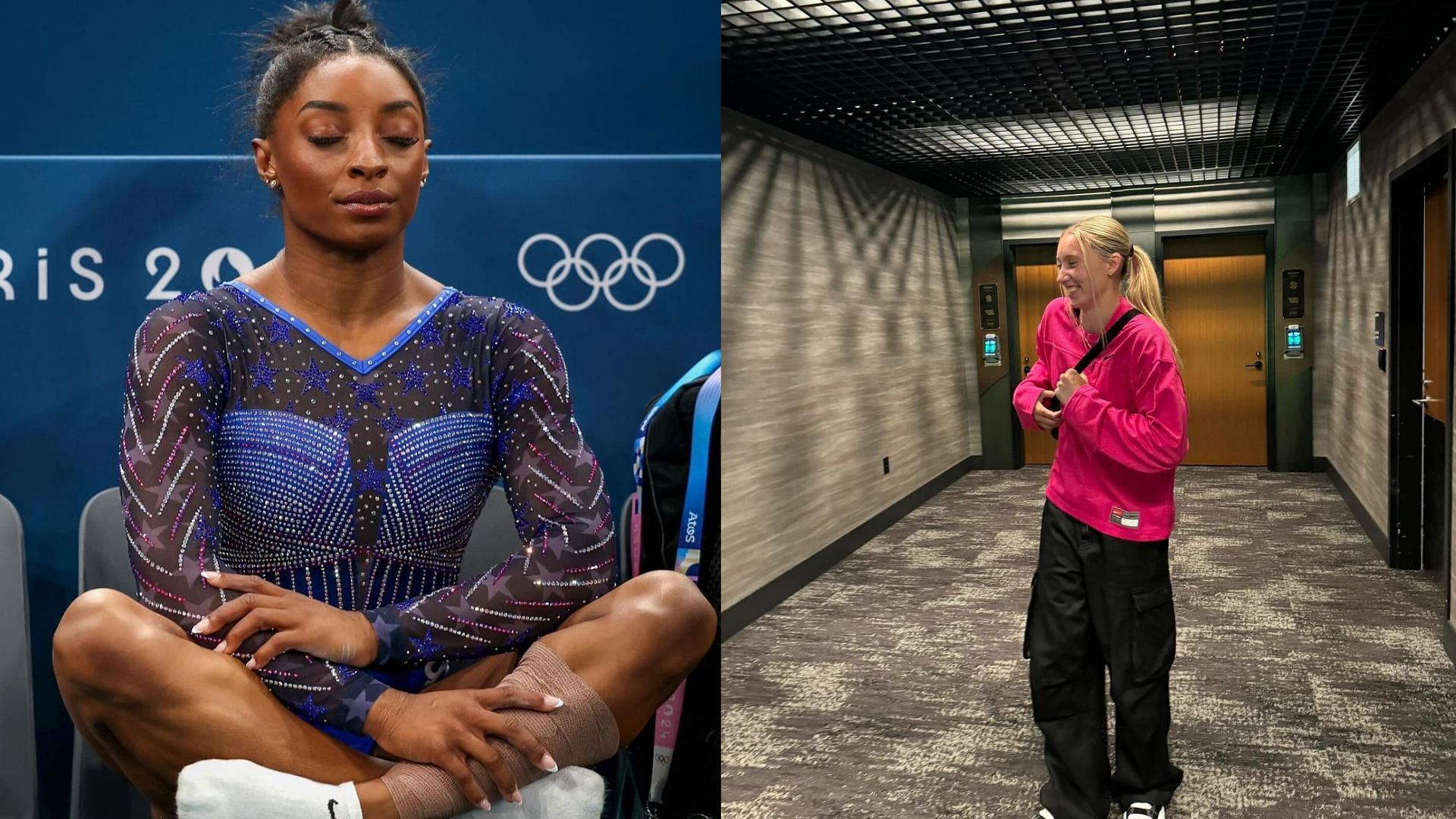 Gymnast Simone Biles and UConn