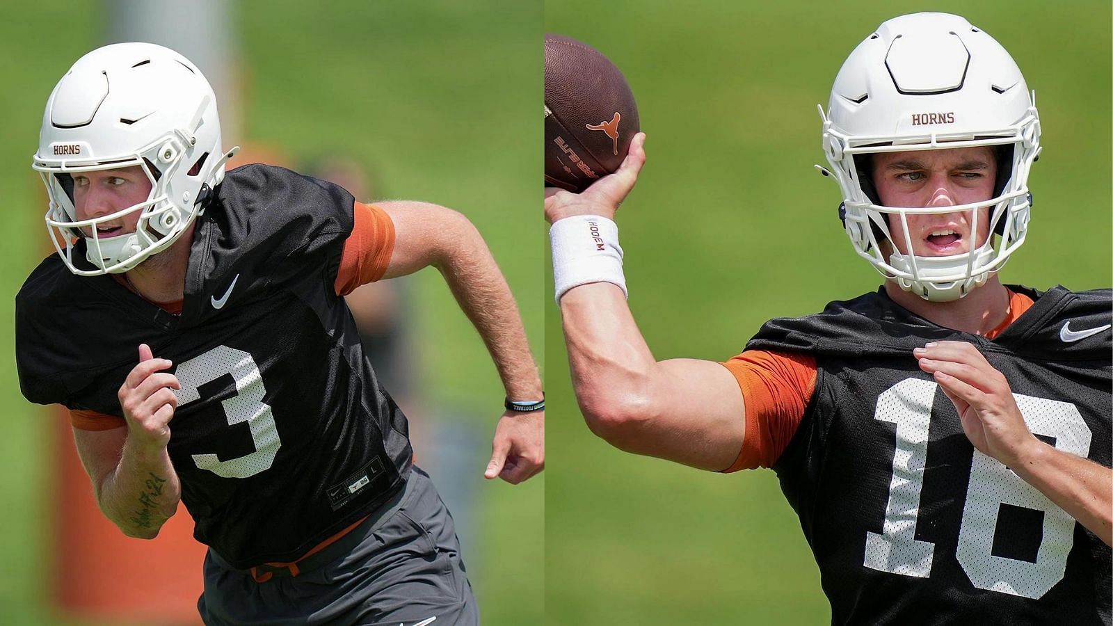 Texas QBs Quinn Ewers and Arch Manning are two of the highest NIL assessed athletes in the SEC. (Photo Credits: IMAGN)