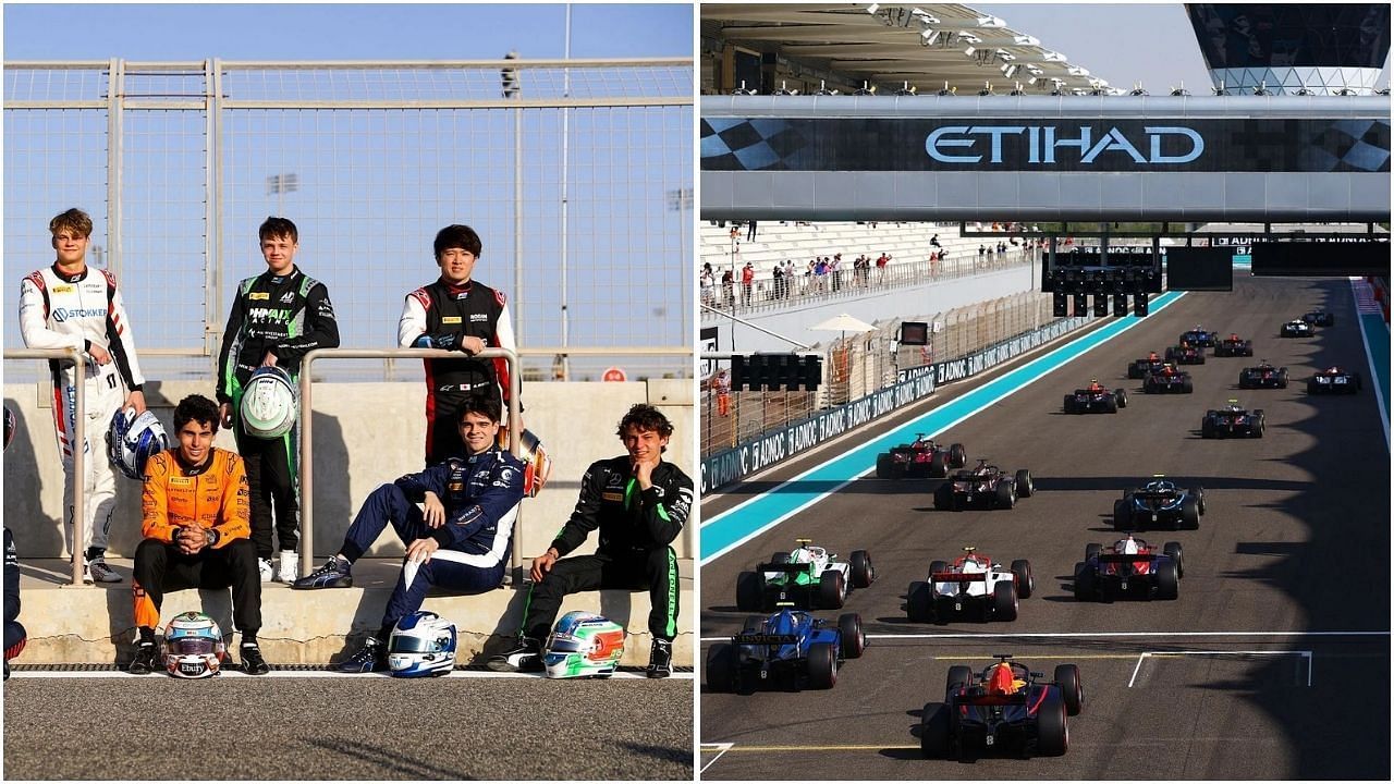 F1 plans to hold a rookie Sprint race at Abu Dhabi post-season (Images from Getty Images)