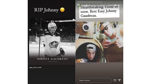 Rob Gronkowski reacts to NHL star Johnny Gaudreau and brother Matthew's death [Image credit: @gronk IG]