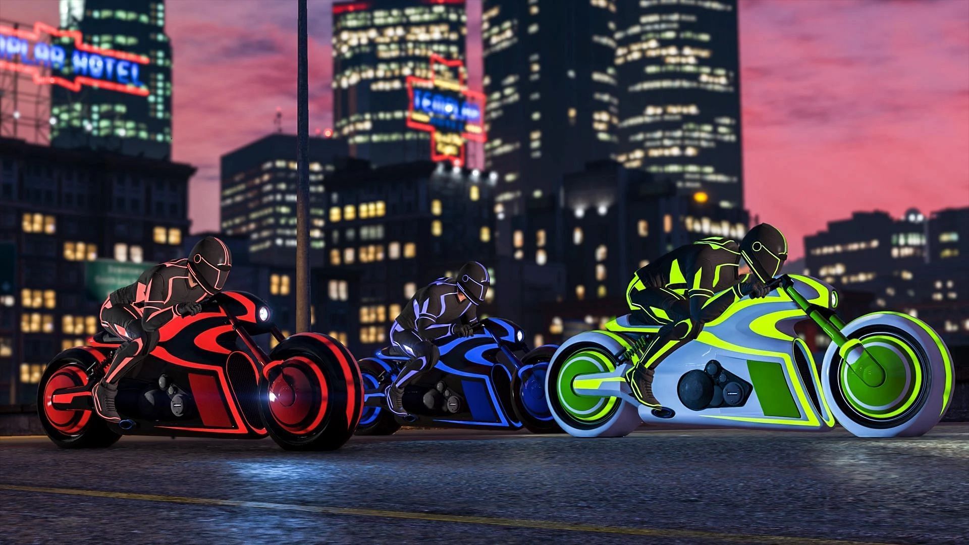 The Shotaro is essentially the Tron Light Cycle (Image via Rockstar Games)