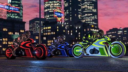 The Shotaro is essentially the Tron Light Cycle (Image via Rockstar Games)