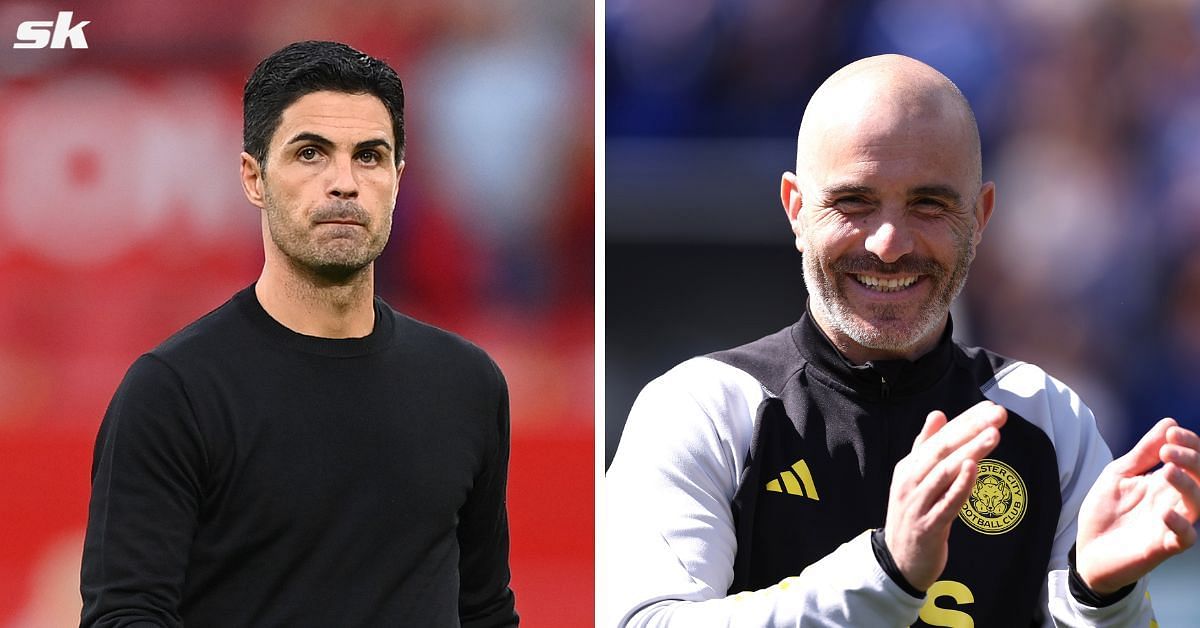 Arsenal boss Mikel Arteta (left) and Chelsea manager Enzo Maresca