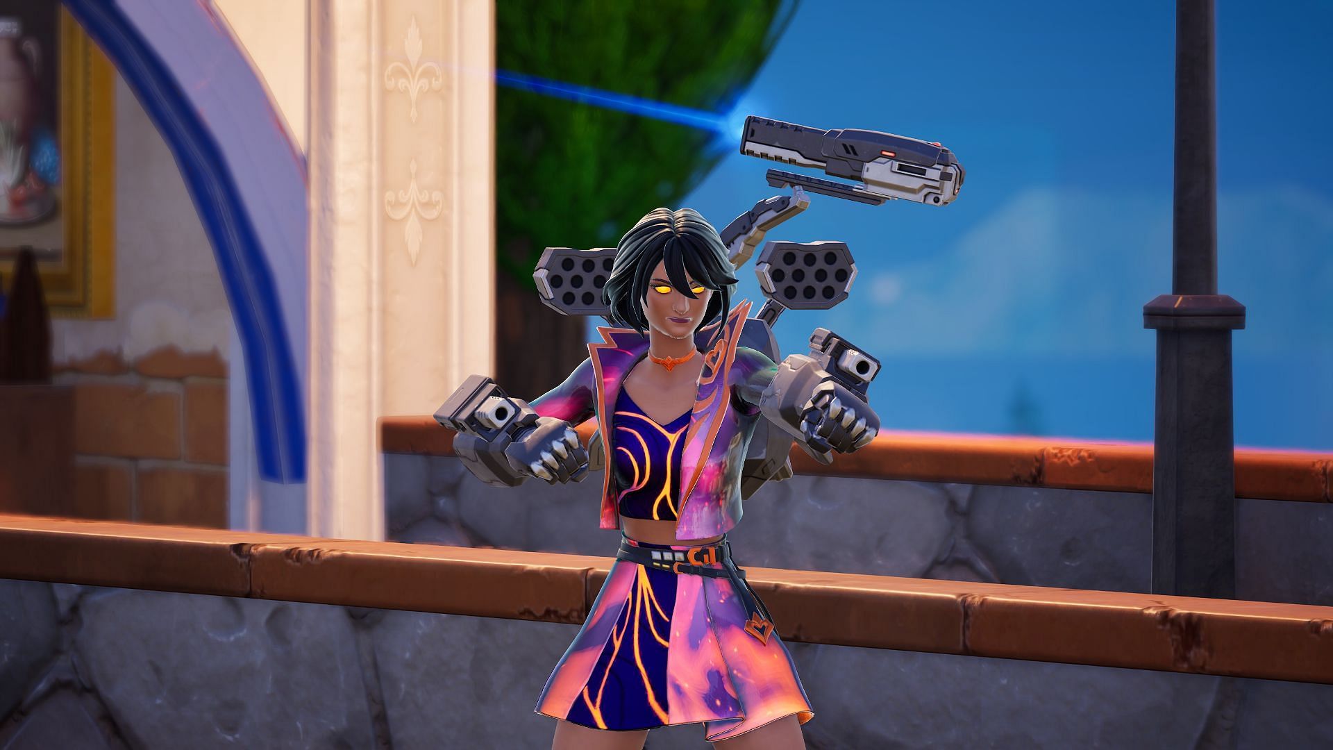 Eliminate opponents with this powerful weapon to complete the sixth part of the Heroes Assemble Story Quests in Fortnite Chapter 5 Season 4 (Image via Epic Games)