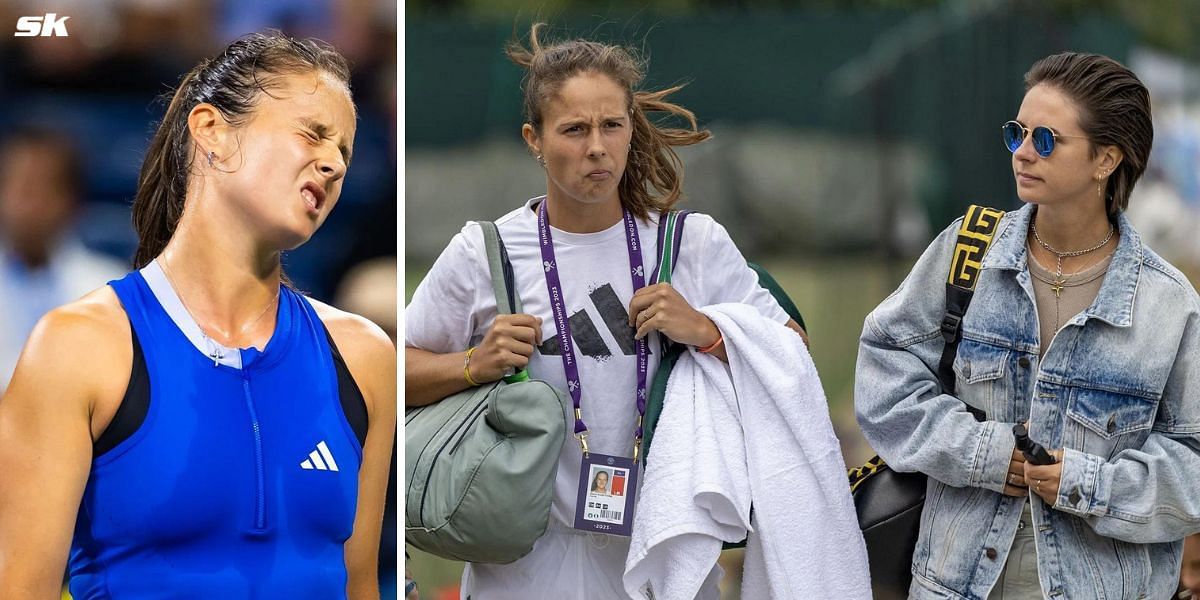 Daria Kasatkina could not hold back her tears after successive early exits across two tournaments (Source: Getty)