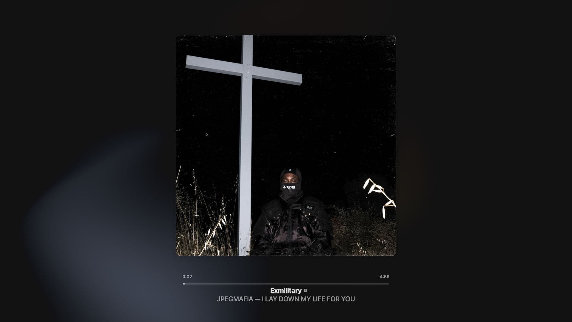 Track 8 on JPEGMafia&#039;s fifth studio album &#039;I LAY DOWN MY LIFE FOR YOU&#039; (Image via Apple Music)