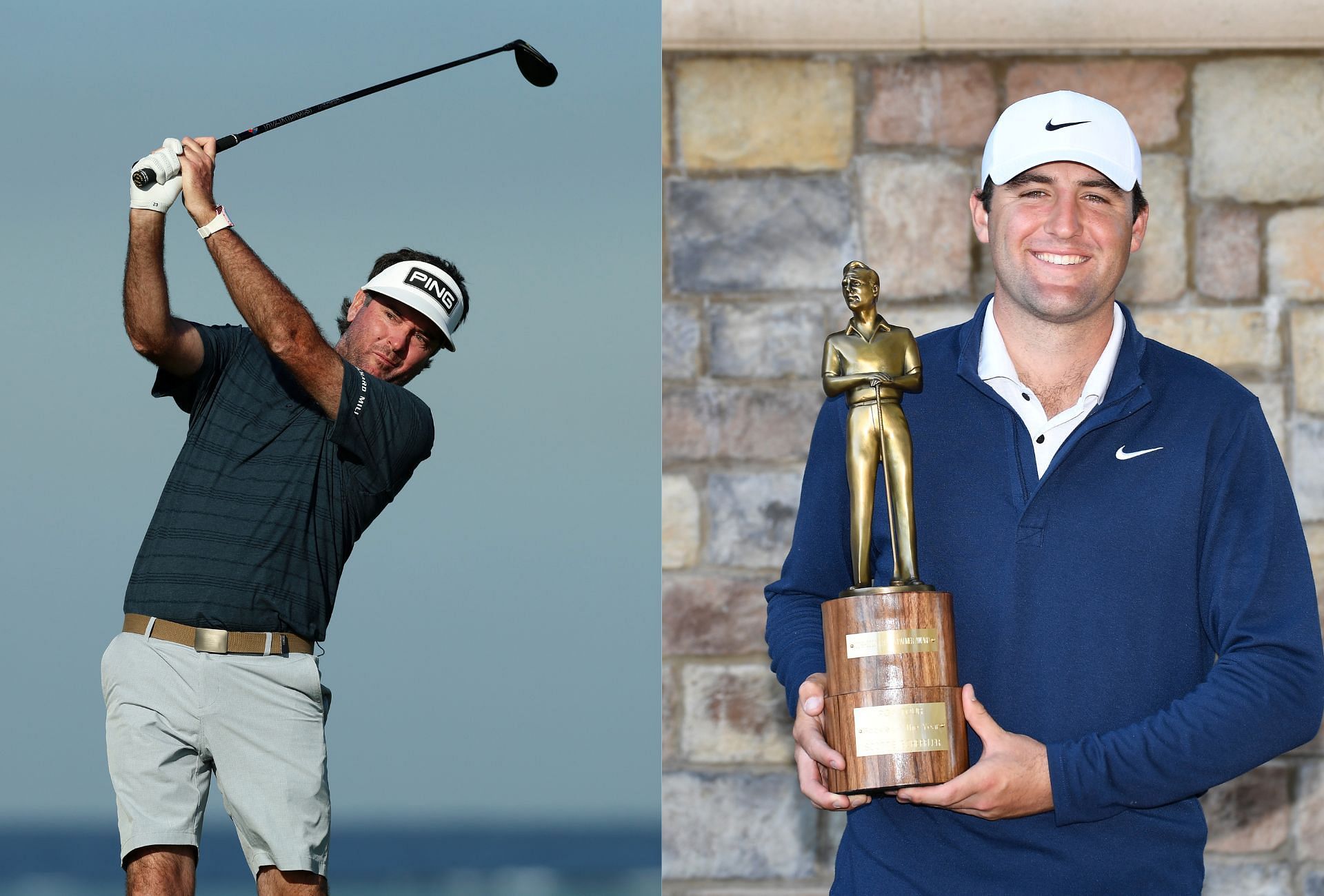 Scottie Scheffler and Bubba Watson ( via Getty)