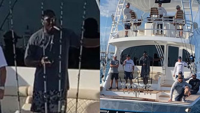 In Photos: Michael Jordan makes splash at White Marlin Open, puffs on cigar before snagging huge mahi mahi in $8 million competition