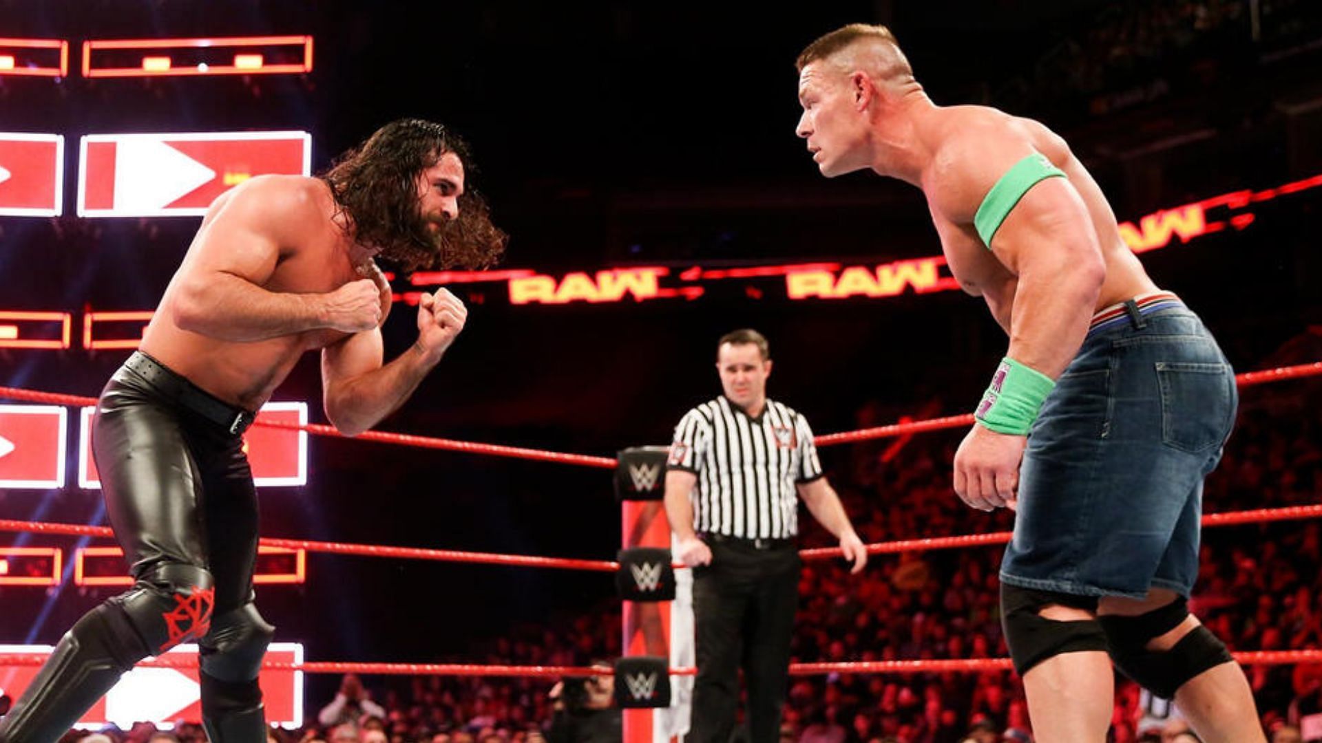 Seth Rollins and John Cena [Image credits: WWE.com]