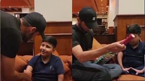 [Watch] Pakistan pacer Shaheen Shah Afridi spends time with a differently-abled fan ahead of Day 5 of PAK vs BAN 1st Test