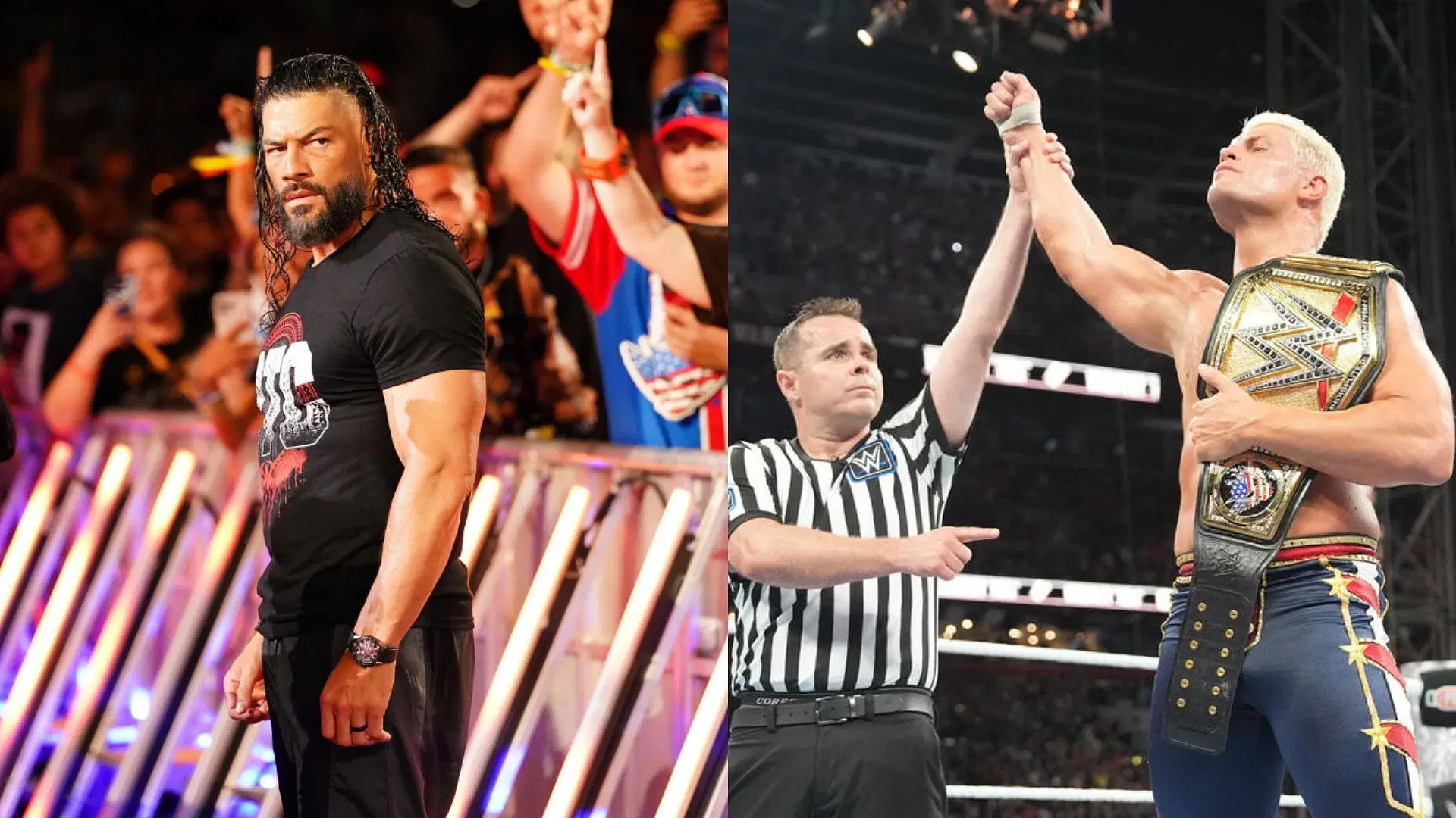 Roman Reigns and Cody Rhodes at SummerSlam (Photo Courtesy: WWE.com)