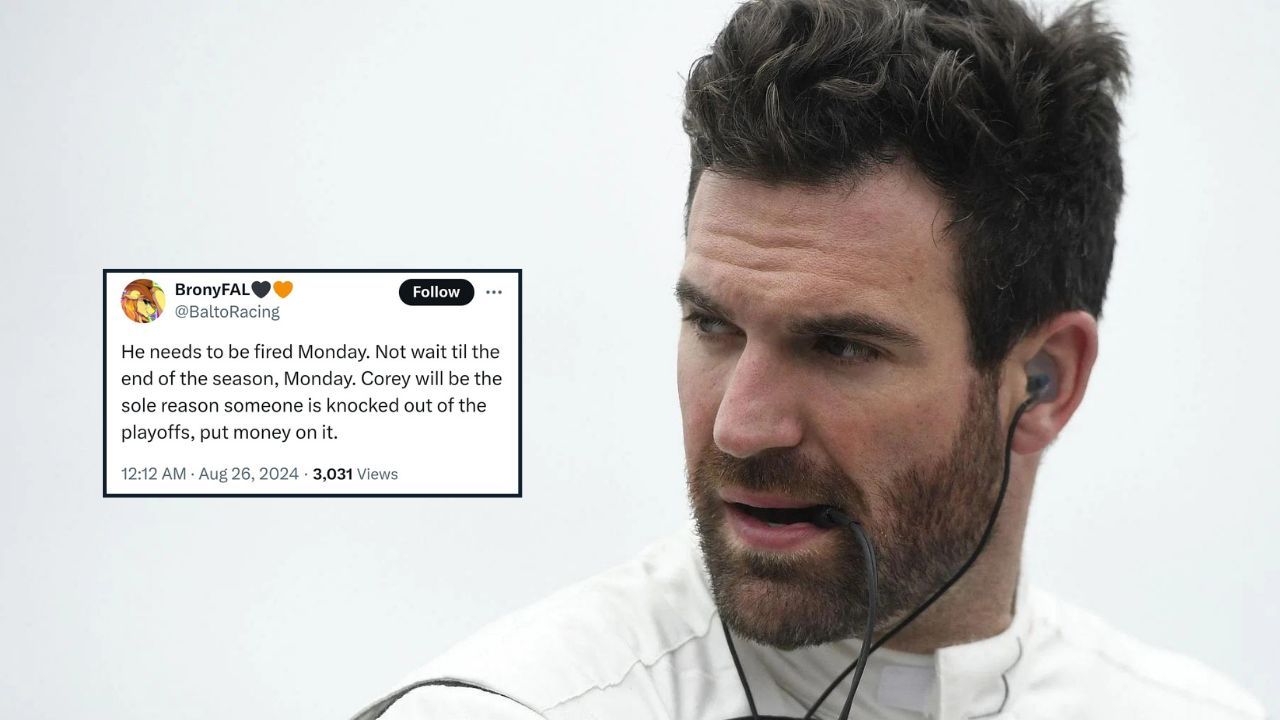 Fans reacted to Corey LaJoie