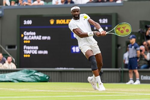 Frances Tiafoe in action