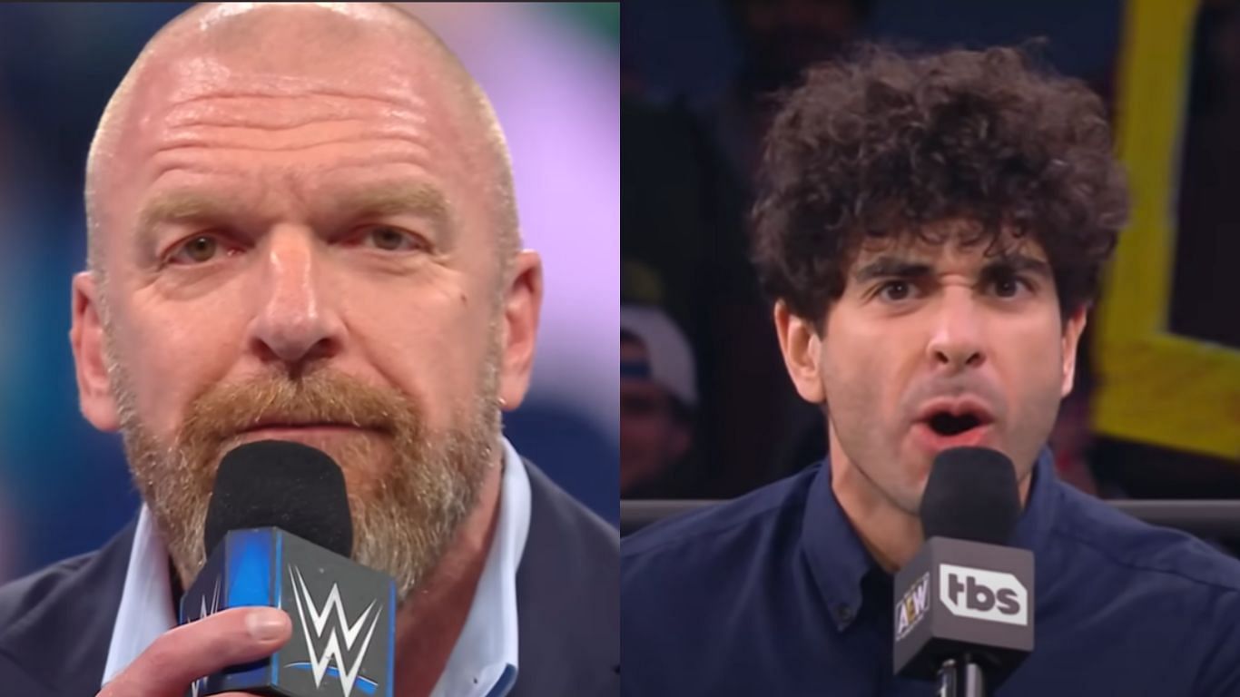 Triple H (left), Tony Khan (right) [Image credits: WWE and AEW Youtube]