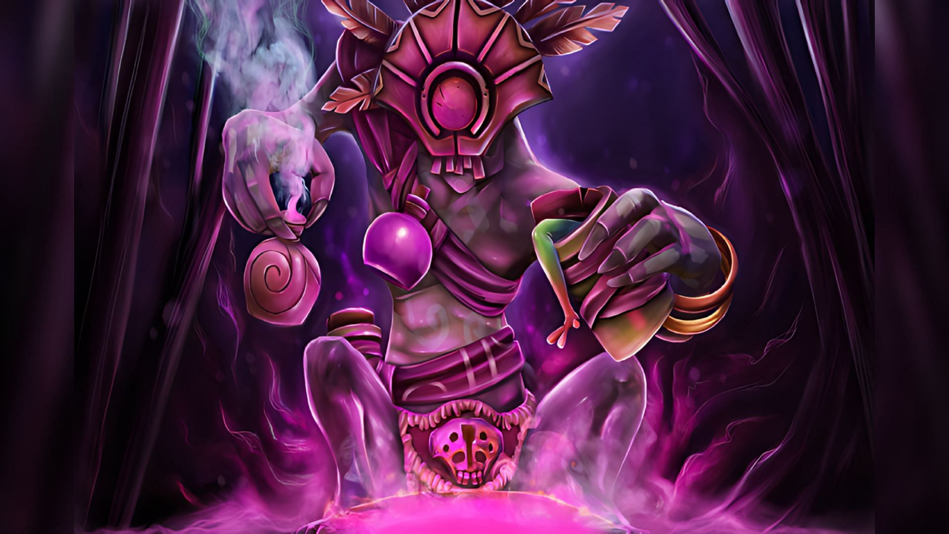 Witch Doctor&#039;s The Shambling Trickster set (Image via Valve)